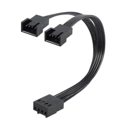 FackLOxc Effizientes 4Pin Lüfter Splitterkabel Für Motherboards Verbindung Zwei Lüfter 10 Cm Space Saving Designing von FackLOxc