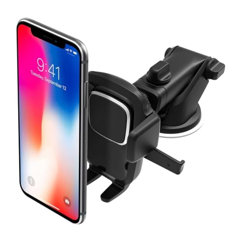 FackLOxc Einziehbarer Handy-Ständer, Auto-Handyhalterung, Armaturenbrett-Halterung, drehbarer Halter für Handy-Saugnapfwiegen von FackLOxc