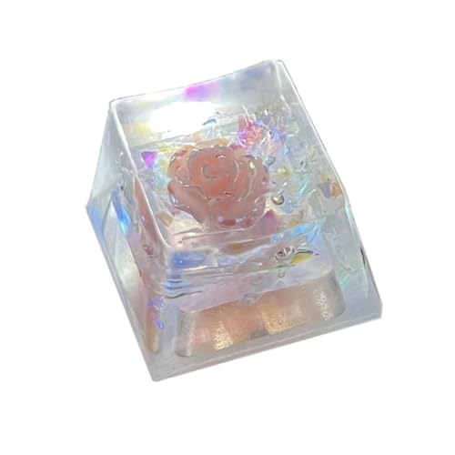 FackLOxc Handgefertigte OEM Floral Resin Keycap Transluzently Epoxy Blume für mechanische Tastaturen Ästhetischer Tastenkappen-Ersatz von FackLOxc
