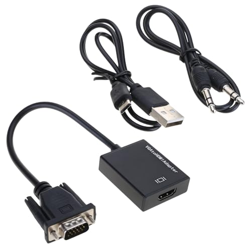 FackLOxc Hdmicompatible VGA Adapterkonverter 1080p Weiblich Männlichen VGA Adapter Für PC Laptop TVS Projektoren Video Player von FackLOxc