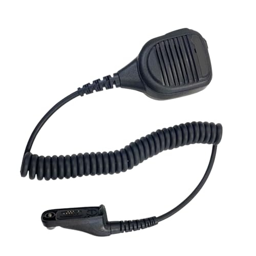 FackLOxc Hochempfindlichkeitslautsprecher Mikrofon Mit Volumina Steuern Hochleistungs Handheld Lautsprecher Mikrofon Kunststoff Für XIR P8668 GP328D von FackLOxc
