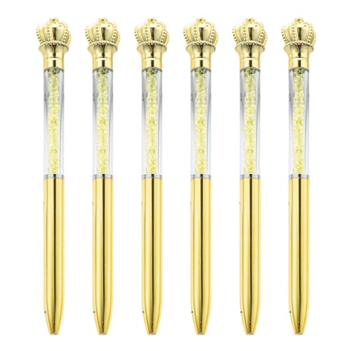 FackLOxc Kugelschreiber, Kristall-Strasssteine, Kugelschreiber, Signierstift, glatt, zum Schreiben von Gästen, für Büro, 6 Stück FackLOxc Kugelschreiber, Kristall-Strasssteine, Kugelschreiber, Signierstift, glatt, zum Schreiben von Gästen, für Büro, 6 Stück von FackLOxc