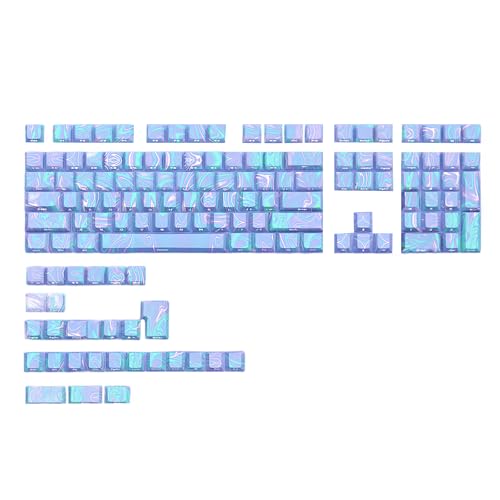 FackLOxc Kycaps Tastatur-Set mit 136 Tasten, anpassbare Hintergrundbeleuchtung, komfortable Höhe für mechanische Tastaturen von FackLOxc
