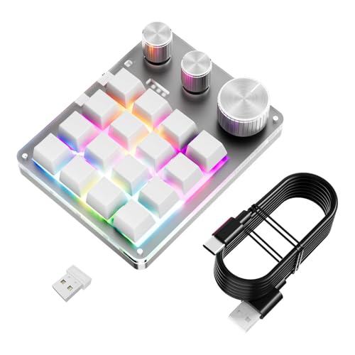 FackLOxc Mechanische Gaming-Tastatur mit 16 programmierbaren Tasten und 3 Reglern für verbesserte Produktivität bei Gaming und Büro FackLOxc Mechanische Gaming-Tastatur mit 16 programmierbaren Tasten und 3 Reglern für verbesserte Produktivität bei Gaming und Büro von FackLOxc