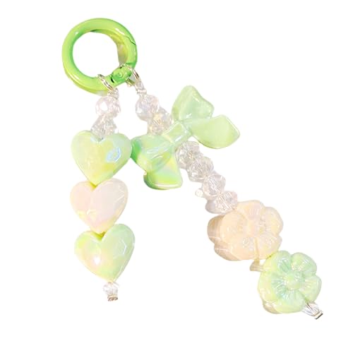 FackLOxc Mode Handy Lanyard Armband Mobiltelefone Elegante Farbenfrohe Perlenhubpendelleus Antilost Handgelenk Kettenschmuck von FackLOxc