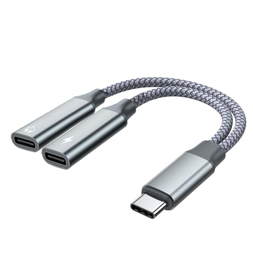 FackLOxc Multifunktionaler reisefreundlicher USB-C-Adapter-Konverter für Musik-Kopfhörer und zum Aufladen von High-Speed-60-W-Fähigkeit FackLOxc Multifunktionaler reisefreundlicher USB-C-Adapter-Konverter für Musik-Kopfhörer und zum Aufladen von High-Speed-60-W-Fähigkeit von FackLOxc