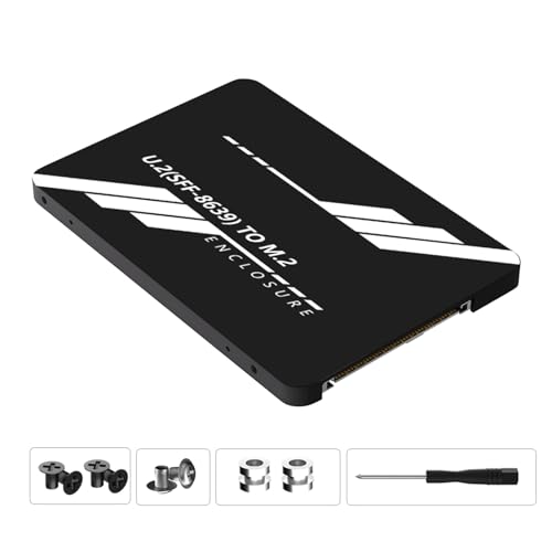 FackLOxc NVME Gehäuse Adaptern SFF-8639 NGFF MKeys PCIe Gehäusebox Mainboard Ersetzt 750 von FackLOxc