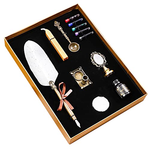 FackLOxc Retro Sprinkle Gold Pen Retro Pen Set Pen Kalligraphie Schreiben Stift Wachs Siegel Stempel Kits FackLOxc Retro Sprinkle Gold Pen Retro Pen Set Pen Kalligraphie Schreiben Stift Wachs Siegel Stempel Kits von FackLOxc