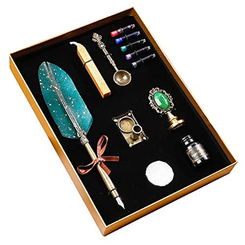 FackLOxc Retro Sprinkle Gold Pen Retro Pen Set Pen Kalligraphie Schreiben Stift Wachs Siegel Stempel Kits FackLOxc Retro Sprinkle Gold Pen Retro Pen Set Pen Kalligraphie Schreiben Stift Wachs Siegel Stempel Kits von FackLOxc