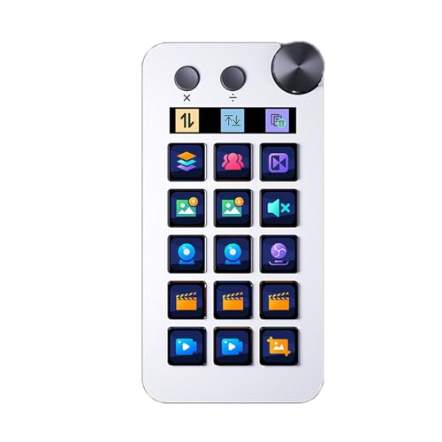 FackLOxc StreamDeck Visuelle Miniatur-Tastaturen, LCD-Taste, Live-Streaming-Controller, Spielprogrammierung, anpassbare Tastatur, PC FackLOxc StreamDeck Visuelle Miniatur-Tastaturen, LCD-Taste, Live-Streaming-Controller, Spielprogrammierung, anpassbare Tastatur, PC von FackLOxc