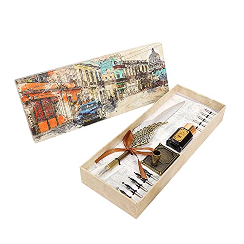 FackLOxc Tragbares Retro-Stift-Set für Kalligraphie, Schreibstift FackLOxc Tragbares Retro-Stift-Set für Kalligraphie, Schreibstift von FackLOxc