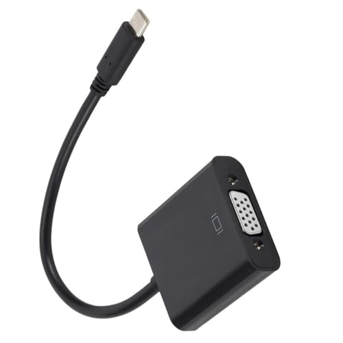 FackLOxc Tragbares USB 3.1 Typ C auf VGA-Buchse, Konverterkabel, Adapterkabel für Computer-Display, Fernseher und Projektor FackLOxc Tragbares USB 3.1 Typ C auf VGA-Buchse, Konverterkabel, Adapterkabel für Computer-Display, Fernseher und Projektor von FackLOxc