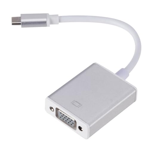 FackLOxc Tragbares USB 3.1 Typ C auf VGA-Buchse, Konverterkabel, Adapterkabel für Computer-Display, Fernseher und Projektor FackLOxc Tragbares USB 3.1 Typ C auf VGA-Buchse, Konverterkabel, Adapterkabel für Computer-Display, Fernseher und Projektor von FackLOxc