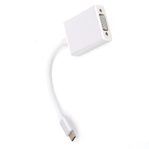 FackLOxc Tragbares USB 3.1 Typ C auf VGA-Buchse, Konverterkabel, Adapterkabel für Computer-Display, Fernseher und Projektor FackLOxc Tragbares USB 3.1 Typ C auf VGA-Buchse, Konverterkabel, Adapterkabel für Computer-Display, Fernseher und Projektor von FackLOxc