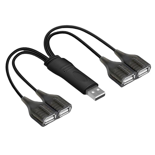 FackLOxc USB Splitterkabel USB 2.0 Männlich 4 Port Female Multi USB Port Extender Kabel Für Die Datenübertragungsleistung Aufgeladen von FackLOxc