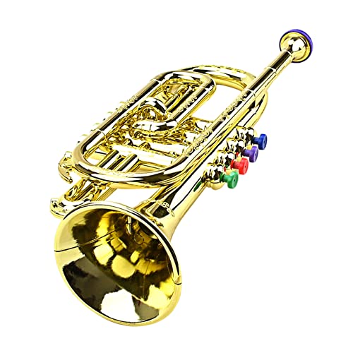 Golden Music Educational Children Kinder Trompeten Trompete Plastik Mit 4 Farbigen Schlüssel Für Frühes Entwicklungsspielzeug Golden Music Educational Children Kinder Trompeten Trompete Plastik Mit 4 Farbigen Schlüssel Für Frühes Entwicklungsspielzeug von FackLOxc