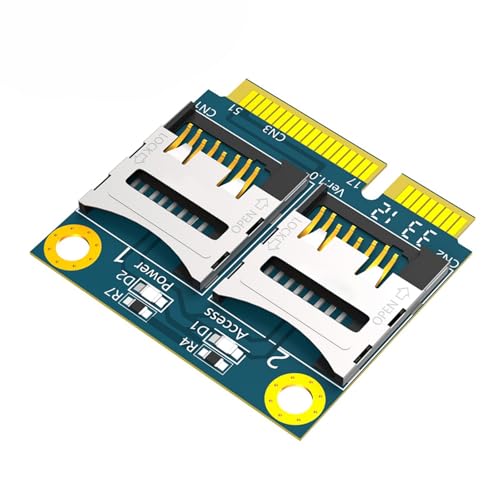 FackLOxc PCIE Zu Doppel Speicher Karte Transfer Board Halbe Halterung Speicher Kartenleser Adapter Für PC Laptop Computer Zubehör von FackLOxc