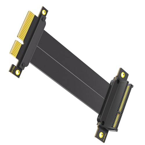 FackLOxc PCIE4.0 Rechtwinklige Kartenverlängerung 90-Grad Bis 180-Grad Bandverlängerungskarte Für Computer Motherboard von FackLOxc