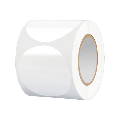 Transparente runde Siegelaufkleber, selbstklebende PVC-Aufkleber, Verpackungsetiketten für Briefumschläge, Karten, Versandkartons, Verpackungen, 500 Stück von FackLOxc