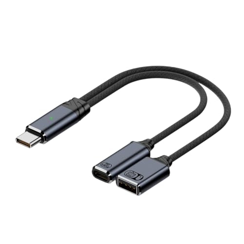 Typ-C-auf-USB-Konverter mit Musikausgang, unterstützt schnelle Datenübertragung für verschiedene elektronische Geräte, PD100W Power Typ-C-auf-USB-Konverter mit Musikausgang, unterstützt schnelle Datenübertragung für verschiedene elektronische Geräte, PD100W Power von FackLOxc