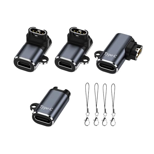 USB-C-Ladeadapter-Konverter für 7/6/6S/5/5S Smartwatches, 4 Stück, Winkel, Kabelverbinder, tragbare Schlüsselanhänger-Designs USB-C-Ladeadapter-Konverter für 7/6/6S/5/5S Smartwatches, 4 Stück, Winkel, Kabelverbinder, tragbare Schlüsselanhänger-Designs von FackLOxc