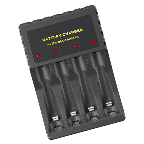 USB-Schnelllade-Hubs für AA 3 A wiederaufladbare Batterien mit unabhängigen 4-Steckplätzen und LED-Anzeigen USB-Schnelllade-Hubs für AA 3 A wiederaufladbare Batterien mit unabhängigen 4-Steckplätzen und LED-Anzeigen von FackLOxc
