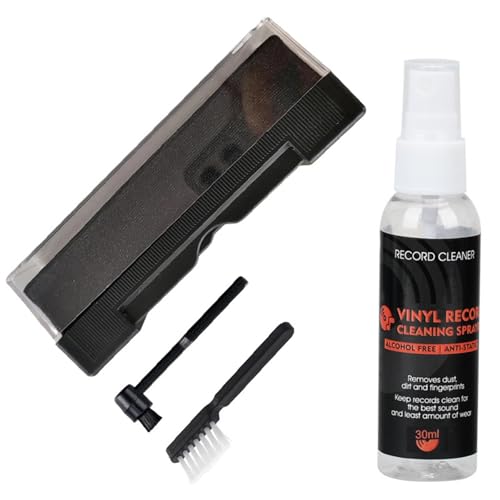 Umfassendes 4-in-1-Vinyl-Schallplattenreiniger-Set inklusive Mikrofaserbürste, Reinigungsflüssigkeit, Bürste, Plattenspieler-Zubehör Umfassendes 4-in-1-Vinyl-Schallplattenreiniger-Set inklusive Mikrofaserbürste, Reinigungsflüssigkeit, Bürste, Plattenspieler-Zubehör von FackLOxc