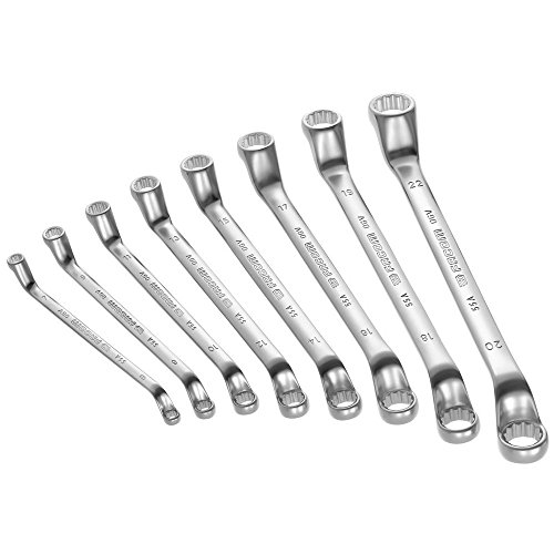 FACOM Ringschlüsselsatz, Gekr. 6 Teilig, 12 Kant, V.8-19 mm, 1 Stück, 55A.JN6 von Facom