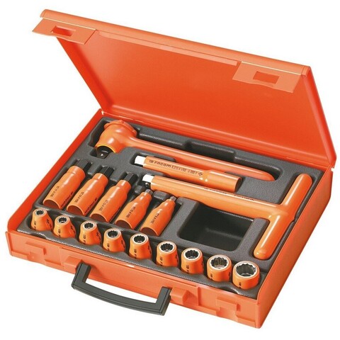 Facom Steckschlüsselsortiment 17-tlg. orange von Facom