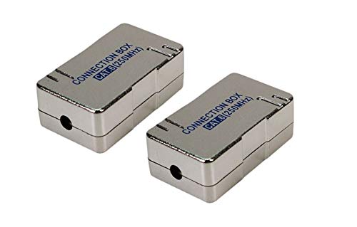 2X Faconet® LSA Verbinder Cat.6 zum Verbinden und Reparieren von Netzwerk, Internet oder ISDN Kabel. LSA Verbinder im geschirmten Gehäuse von Faconet