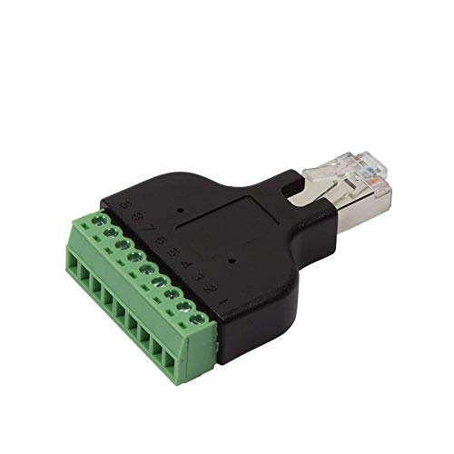 Faconet Terminal Adapter RJ45 auf Block 8-Pin Ethernet Converter LAN Netzwerkstecker von Faconet