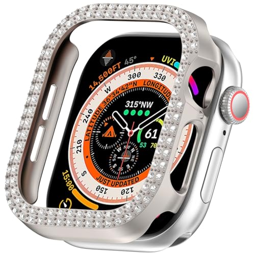 Glitzer Hülle Kompatibel mit Apple Watch Series 10 42mm, Hart PC Bumper Case Rundum Schutzhülle für Apple Watch Series 10 42mm Glitzer Hülle Kompatibel mit Apple Watch Series 10 42mm, Hart PC Bumper Case Rundum Schutzhülle für Apple Watch Series 10 42mm von Factorys