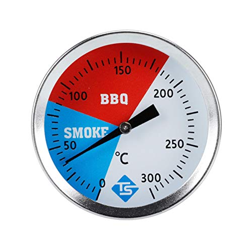 Edelstahl Grillthermometer Zur Garraumtemperaturmessung Für Smoker Mit Rosette, Grillen, Backen Rund von Facynde