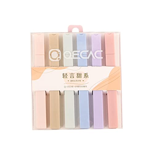 Facynde 6 St Textmarker Set,ästhetische Textmarker,niedliche Highlighter Schreibwaren Nützlich Und Praktisch von Facynde