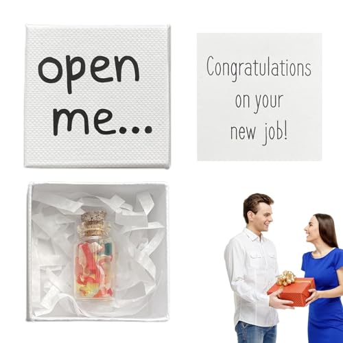 Facynde Glückwunschbox, Glückwunschkartenbox - Glückwunschbox zum neuen Job - Herzlichen Glückwunsch zur Beförderung, Job, Arbeit, neue Herausforderung, beginnender Kollege, Glas von Facynde