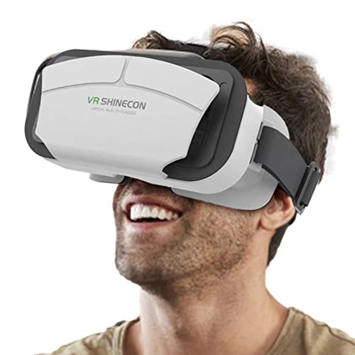 Facynde Handy-VR-Headset, komfortable Handy-VR-Headsets für 3D- und VR-Videos, Virtual-Reality-Brille für 11,4 - 17,8 cm (4,5 - 7 Zoll) Handys von Facynde