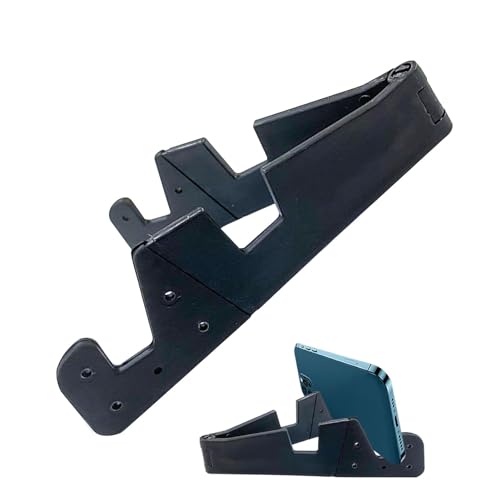 Reise-Handyhalter, Handy-Ständer | Zusammenklappbarer tragbarer Handyständer | V-förmiger, Verstellbarer Handy-Ständer, Faltbare Freisprech-Handy-Tischhalterung für den Schreibtisch zu Hause von Facynde