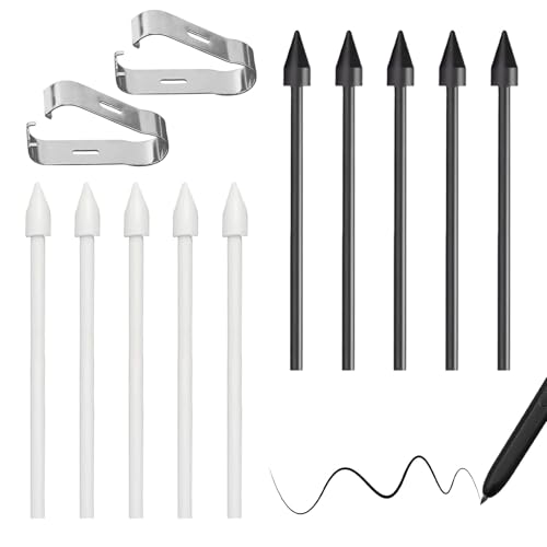10 Stück Ersatzspitzen für S Pen, Ersatz Berühren Stylus Tips Spitzen Werkzeugsatz mit Pinzettenwerkzeug Kompatibel mit Samsung Galaxy S6 S7 S8 S9 Note10 Note20 für Präzises Schreiben und Zeichnen von Fadbudss