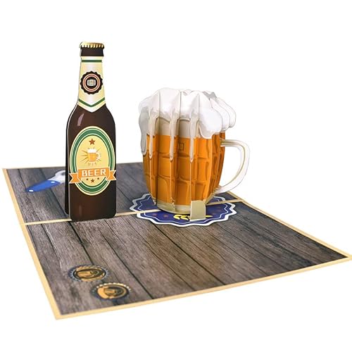 3D Pop-Up Karte Bier Geburtstagskarte für Männer, Lustige Geburtstagskarte mit Bierflasche und Umschlag, Biergeschenk Bier Geschenke für Vatertag Oktoberfest Papa Bruder Freund Bierliebhaber 3D Pop-Up Karte Bier Geburtstagskarte für Männer, Lustige Geburtstagskarte mit Bierflasche und Umschlag, Biergeschenk Bier Geschenke für Vatertag Oktoberfest Papa Bruder Freund Bierliebhaber von Fadbudss