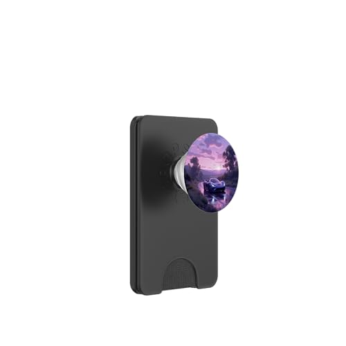 Blue Hypercar Sunset Drive: Malerisches Straßenabenteuer PopSockets PopWallet für MagSafe Blue Hypercar Sunset Drive: Malerisches Straßenabenteuer PopSockets PopWallet für MagSafe von Fade Aura