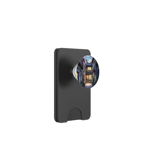 Charmante Gasse mit gemütlichem Laden und Blumen PopSockets PopWallet für MagSafe Charmante Gasse mit gemütlichem Laden und Blumen PopSockets PopWallet für MagSafe von Fade Aura