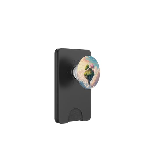 Floating Island Cottage in Frühlingshimmellandschaft PopSockets PopWallet für MagSafe Floating Island Cottage in Frühlingshimmellandschaft PopSockets PopWallet für MagSafe von Fade Aura