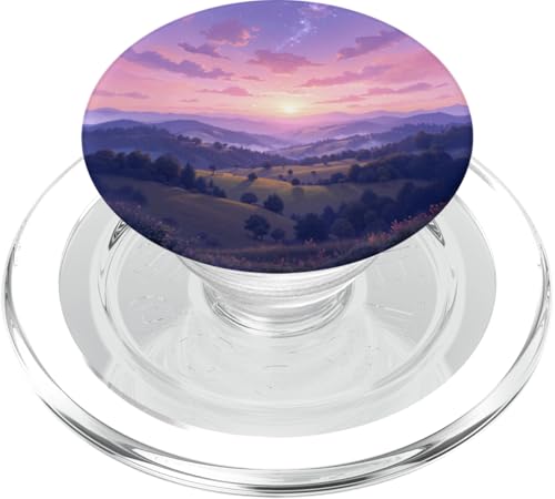 Golden Hills Sonnenuntergang Traumlandschaftskunst PopSockets PopGrip für MagSafe Golden Hills Sonnenuntergang Traumlandschaftskunst PopSockets PopGrip für MagSafe von Fade Aura