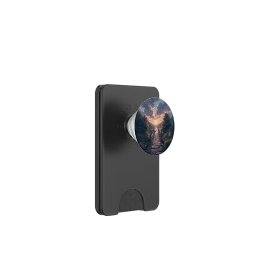 Kind auf Brücke bei Sonnenuntergang am Fluss PopSockets PopWallet für MagSafe Kind auf Brücke bei Sonnenuntergang am Fluss PopSockets PopWallet für MagSafe von Fade Aura