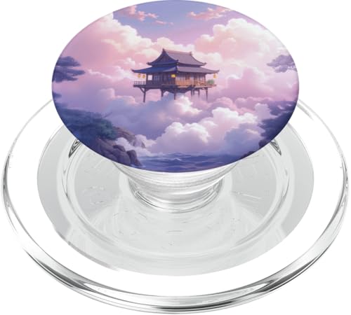Schwimmende Pagode über Wolken und Ozeanhorizont PopSockets PopGrip für MagSafe Schwimmende Pagode über Wolken und Ozeanhorizont PopSockets PopGrip für MagSafe von Fade Aura