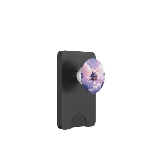 Schwimmende Pagode über Wolken und Ozeanhorizont PopSockets PopWallet für MagSafe Schwimmende Pagode über Wolken und Ozeanhorizont PopSockets PopWallet für MagSafe von Fade Aura