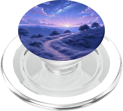 Sonnenaufgang über Bergweg und Sternenhimmel PopSockets PopGrip für MagSafe Sonnenaufgang über Bergweg und Sternenhimmel PopSockets PopGrip für MagSafe von Fade Aura