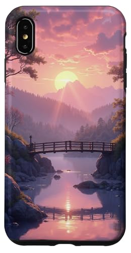 Sonnenuntergang Brücke über ruhige Flusslandschaft Hülle für iPhone XS Max Sonnenuntergang Brücke über ruhige Flusslandschaft Hülle für iPhone XS Max von Fade Aura