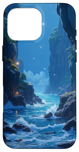 Starry Ocean Gorge mit leuchtendem Dämmerungswasser Hülle für iPhone 16 Pro Max Starry Ocean Gorge mit leuchtendem Dämmerungswasser Hülle für iPhone 16 Pro Max von Fade Aura