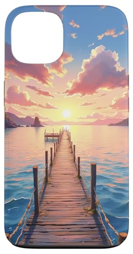 Szenisches Kunstwerk am Pier am Meer bei Sonnenuntergang Hülle für iPhone 13 Szenisches Kunstwerk am Pier am Meer bei Sonnenuntergang Hülle für iPhone 13 von Fade Aura